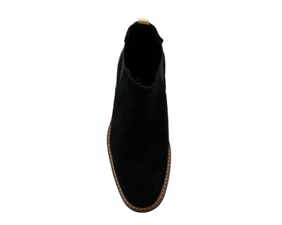 Foto 4 | Foto 6 | Botín Chelsea Gamuza Triples Enzo 35800 Negro para Hombre