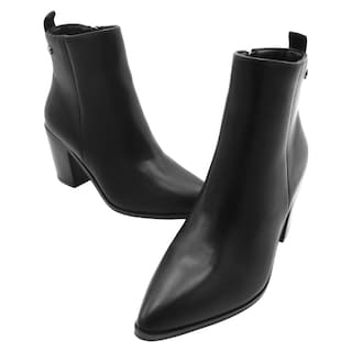 Foto 5 | Foto 5 | Botín RBCollection con Tacón Exterior Piel Vegana Negro para Mujer