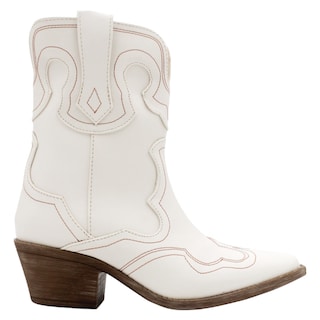 Foto 2 | Foto 2 | Botas Tipo Western RBCollection Exterior Piel Vegana Beige para Mujer