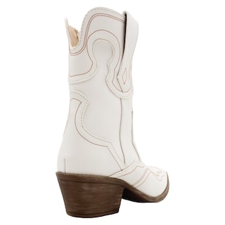 Foto 4 | Foto 4 | Botas Tipo Western RBCollection Exterior Piel Vegana Beige para Mujer