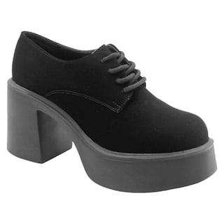 Foto 1 | Foto 1 | Botín Con Tacón Exterior Gamuza Sintética Color Negro Para Mujer De Rbcollection