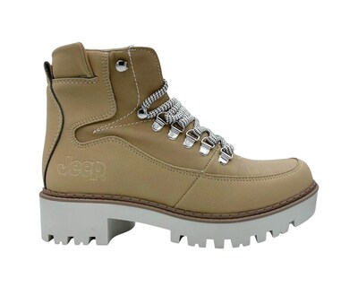 Foto 1 | Foto 1 | Botín de Piel Jeep Marrón para Mujer