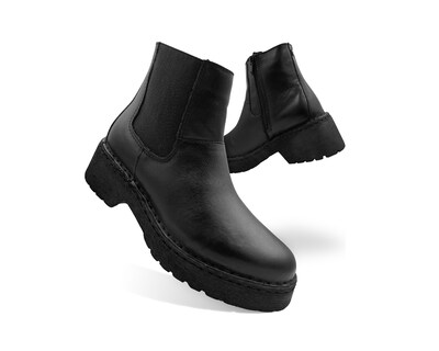 Foto 4 | Foto 4 | Bota Botin Negro Piel Dama Lobo Solo