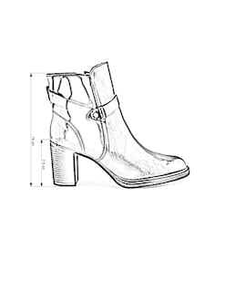 Foto 6 | Foto 6 | Bota de Piel Dasalo Negra con Acabado Camaleón