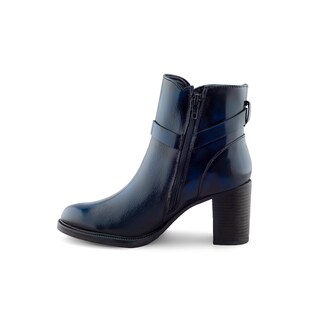 Foto 4 | Foto 4 | Botines Clásicos de Piel Dasalo Azul Marino para Mujer