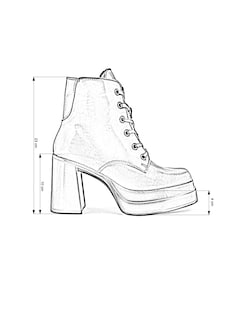 Foto 6 | Foto 6 | Botín con Plataforma y Tacón Alto en Piel Vacuno Café para Mujer