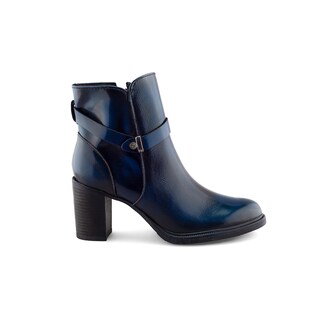 Foto 2 | Foto 2 | Botines Clásicos de Piel Dasalo Azul Marino para Mujer