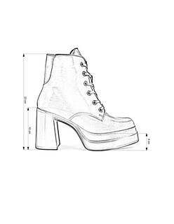 Foto 6 | Foto 6 | Botín con Plataforma y Tacón Alto en Piel Vacuno Café para Mujer