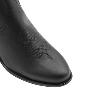 Foto 5 | Foto 5 | Botas Tipo Western RBCollection Exterior Piel Vegana Negro para Mujer