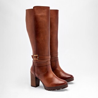 Foto 2 | Foto 2 | Bota Valeria Star Camel para Mujer