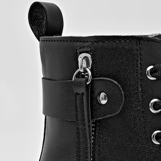 Foto 4 | Foto 4 | Rojo Cereza Botín Para Mujer Negro