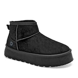 Bota Moramora Con Peluche Color Negro Para Mujer
