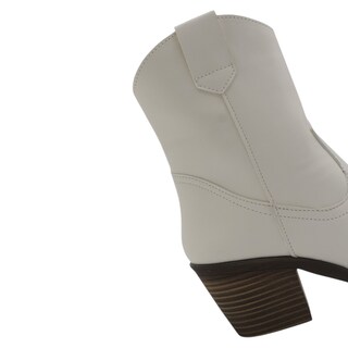 Foto 6 | Foto 6 | Botas Tipo Western Exterior Piel Vegana Color Blanco Para Mujer De Rbcollection
