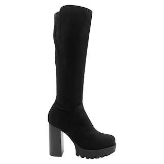 Foto 3 | Foto 3 | Botas Altas Rbcollection Exterior Gamuza Negro para Mujer