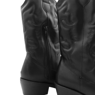 Foto 7 | Foto 7 | Botas Tipo Western Rbcollection Exterior Piel Vegana Negro para Mujer