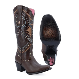 Foto 4 | Foto 4 | Botas Vaqueras de Piel Ladies Malcreado para Mujer