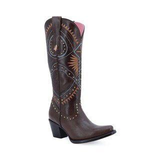 Foto 1 | Foto 1 | Botas Vaqueras de Piel Ladies Malcreado para Mujer