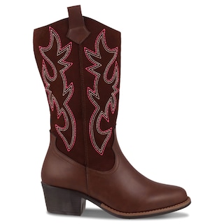 Foto 2 | Foto 2 | Bota Vaquera Dominiq Café para Mujer