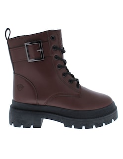 Foto 2 | Foto 2 | Bota Para Mujer Swiss Navy Combat Con Hebilla Color Café