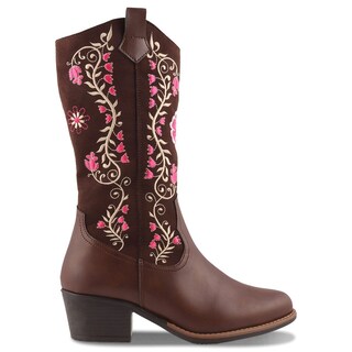 Foto 2 | Foto 2 | Bota Vaquera Dominiq Café para Mujer