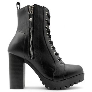 Foto 2 | Foto 2 | Botín Con Tacón Exterior Piel Vegana Color Negro Para Mujer De Rbcollection