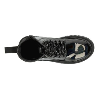 Foto 8 | Foto 8 | Bota Mujer Jr. Tropicana Negro Plataforma 4 Cm Cintas Dama Negro