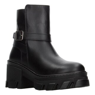 Foto 2 | Foto 2 | Botín Mujer Berlín Negro Tacón 7.5 Cm Hebilla Dama Negro