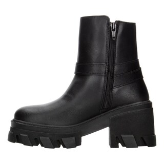 Foto 5 | Foto 5 | Botín Mujer Berlín Negro Tacón 7.5 Cm Hebilla Dama Negro