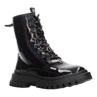 Foto 2 | Foto 2 | Bota Mujer Jr. Tropicana Negro Plataforma 4 Cm Cintas Dama Negro