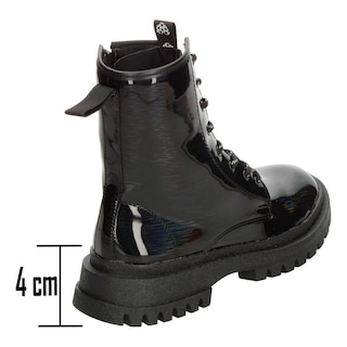 Foto 3 | Foto 3 | Bota Mujer Jr. Tropicana Negro Plataforma 4 Cm Cintas Dama Negro