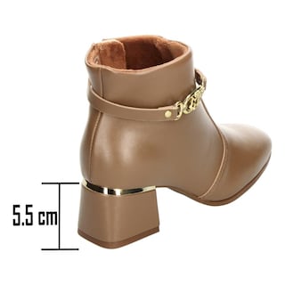 Foto 3 | Foto 3 | Botines Mujer Modare Café Ligero Tacón 5.5 Cm Para Dama Cafe