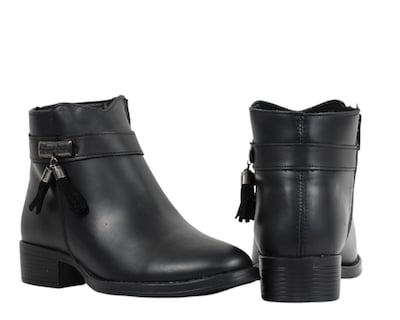 Foto 4 | Foto 4 | Botin Mujer Bonita 2308 Negro Comodo Antiderrapante
