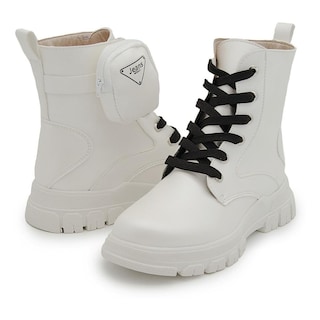 Foto 1 | Foto 1 | Botin Moda Dama Bolsita Color Perla Cómodas 22-26 Ligeras Beige