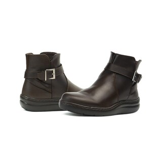 Foto 2 | Foto 2 | Botin Casual Green Love Piel Lisa Dama Antiderrapante Café Cafe