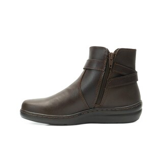 Foto 5 | Foto 5 | Botin Casual Green Love Piel Lisa Dama Antiderrapante Café Cafe