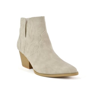 Foto 2 | Foto 2 | Botas Vaqueras Tacón Moda 7cm Para Mujer Walki Lua Beige
