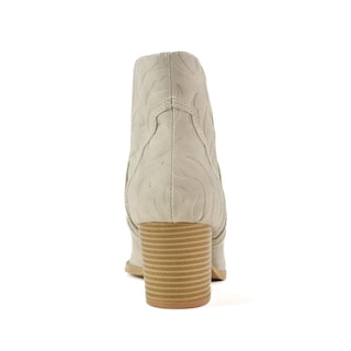 Foto 5 | Foto 5 | Botas Vaqueras Tacón Moda 7cm Para Mujer Walki Lua Beige