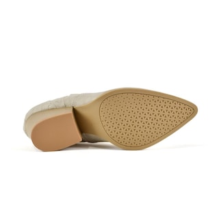 Foto 8 | Foto 8 | Botas Vaqueras Tacón Moda 7cm Para Mujer Walki Lua Beige