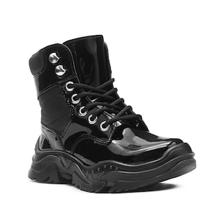 Foto 4 | Foto 4 | Botin Niña Invierno Coqueta Charol Negro Casuales Negro