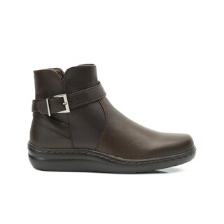 Foto 6 | Foto 6 | Botin Casual Green Love Piel Lisa Dama Antiderrapante Café Cafe