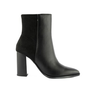 Foto 1 | Foto 1 | Botín Tacón Ancho Casual 9cm Para Mujer Walki Ariana Negro