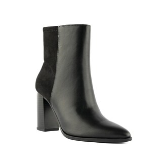 Foto 2 | Foto 2 | Botín Tacón Ancho Casual 9cm Para Mujer Walki Ariana Negro