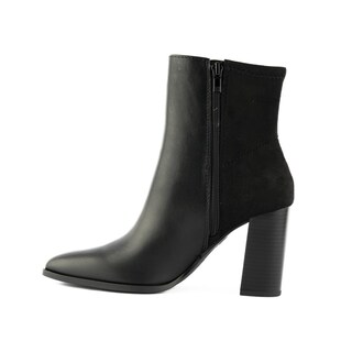 Foto 3 | Foto 3 | Botín Tacón Ancho Casual 9cm Para Mujer Walki Ariana Negro