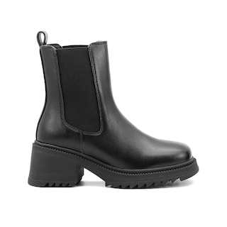 Foto 1 | Foto 1 | Botín Salamandra Para Mujer Casual Elásticos Confort Negro Negro