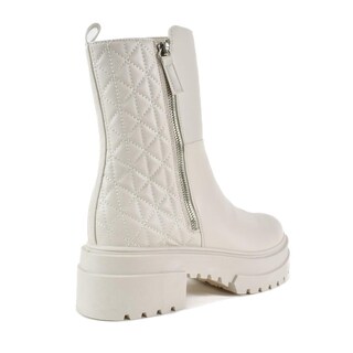 Foto 4 | Foto 4 | Bota Combat Militar 6cm Para Mujer Walki Ursula Blanco