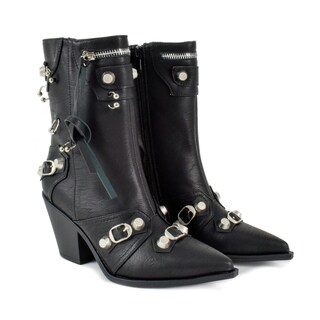 Foto 5 | Foto 5 | Bota Vaquera Trendy Tacón Moda 8.5cm De Mujer Walki Ania Negro