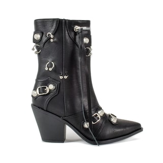 Foto 1 | Foto 1 | Bota Vaquera Trendy Tacón Moda 8.5cm De Mujer Walki Ania Negro