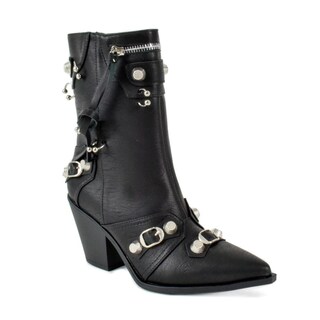 Foto 2 | Foto 2 | Bota Vaquera Trendy Tacón Moda 8.5cm De Mujer Walki Ania Negro