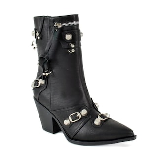 Foto 2 | Foto 2 | Bota Vaquera Trendy Tacón Moda 8.5cm De Mujer Walki Ania Negro