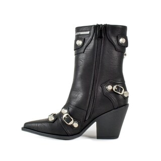 Foto 3 | Foto 3 | Bota Vaquera Trendy Tacón Moda 8.5cm De Mujer Walki Ania Negro